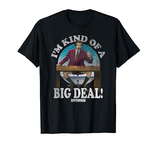 Anchorman Ron Burgundy I'm Kind Of A Big Deal Circle T-Shirt