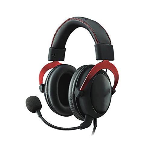 Feiyx Head-Mounted Gaming Headset Wired,Noise Reduction with Microphone Notebook Desktop Computer Headset (Color : A)