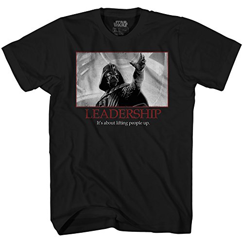 STAR WARS Darth Vader Leadership Motivational Poster Mens T-Shirt(Black,Large)