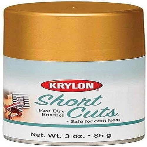 Krylon KSCS029 Short Cuts Aerosol Spray Paint, Gold Leaf, 3 Ounce