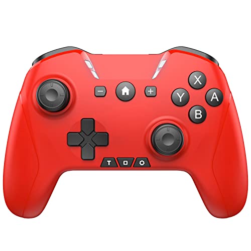 Bluetooth Controller for Switch/Mac/PC/Steam/Mobile Phone/iOS/Android//TV/iPad/Table/Apple Arcade MFi Games, switch pro controller wireless with Adjustable Dual Motion,Turbo,Macros,6-Axis,Wake Up