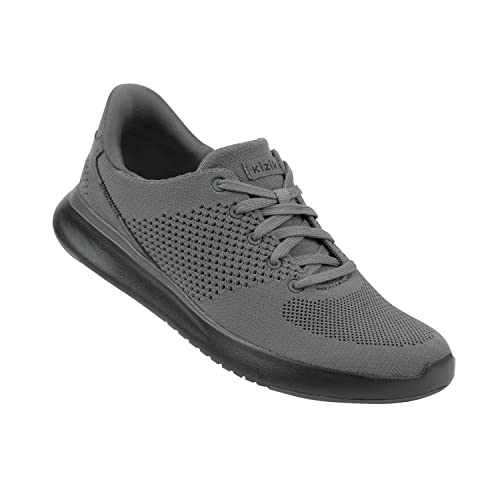 Kizik Lima, Slip-On Sneakers, Casual Shoes for Women and Men, Comfortable and Stylish Womens and Mens Shoes for Work, Walking, The Office, Womens and Mens Slip on Sneakers Graphite M11 / W12.5