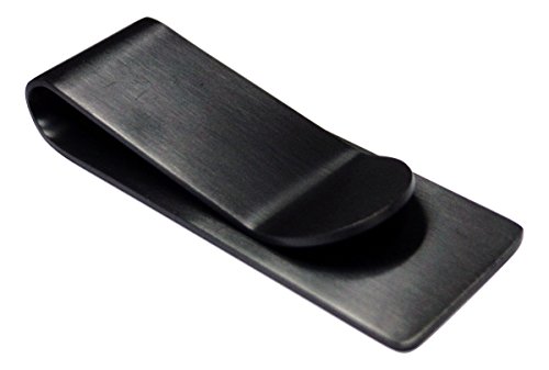 Tapp Collections Silver Stainless Steel Slim Money Clip #3 - Black