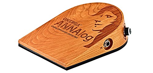 Ortega Guitars Analog Singer-Songwriter Stomp Box with Built-in Passive Piezo for Kick Sound, Natural (ANNALOG)