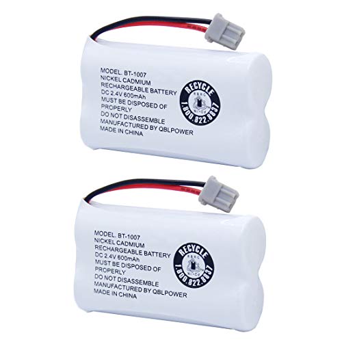 BT1007 BT-1007 BBTY0651101 Rechargeable Battery Compatible with Uniden BT904 BT-904 BT1015 BBTY0460001 BBTY0510001 BBTY0624001 HHR-P506 HHR-P506A Cordless Phone (2 Pack BT1007 Batteries)