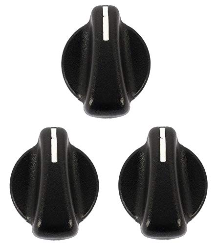 KARPAL Heater Air Conditioner Climate Control Knob Switch Compatible with 1999-2006 Jeep Wrangler/1999-2003 Dodge Ram Van (Pack of 3)