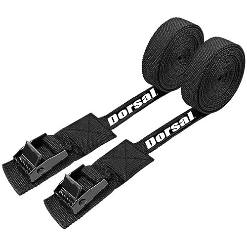 DORSAL Tie Down Straps for Roof Rack Padded Crossbars Holds Surfboards Kayaks Canoes Paddleboards