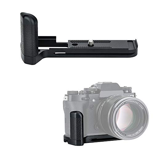 JJC Metal Hand Grip L Bracket Holder for Fujifilm Fuji X-T3 XT3 X-T2 XT2 Camera, Arca Swiss Type Quick Release Plate, Replaces Fujifilm MHG-XT3 MHG-XT2 Handgrip (Not Compatible with X-T4 XT4)