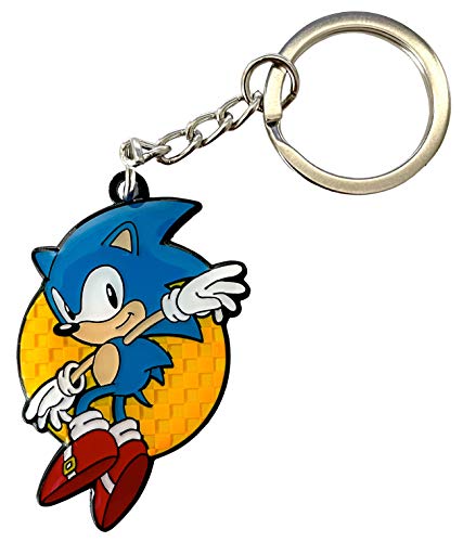 Zen Monkey Studios' Leaping Sonic - Classic Sonic The Hedgehog Keychain