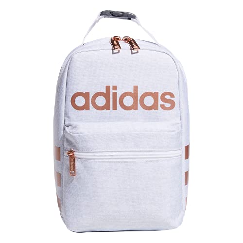 adidas Santiago 2 Insulated Lunch Bag, Jersey White/White/Rose Gold, One Size