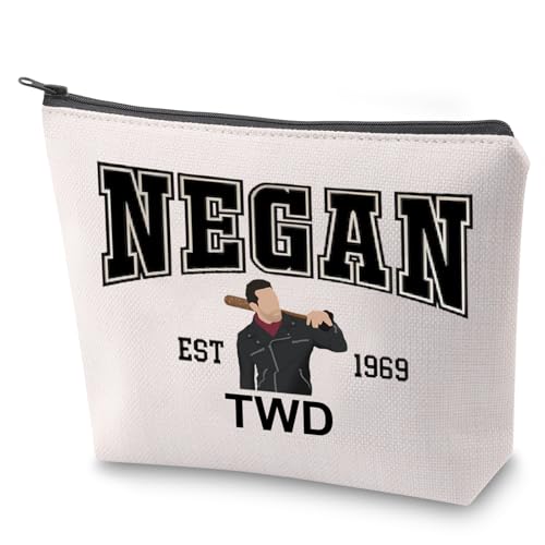 ZJXHPO TWD Negan Cosmetic Bag Negan EST 1969 TWD Makeup Bag With Zipper Movie Inspired Toiletry Bag (Negan 1969)