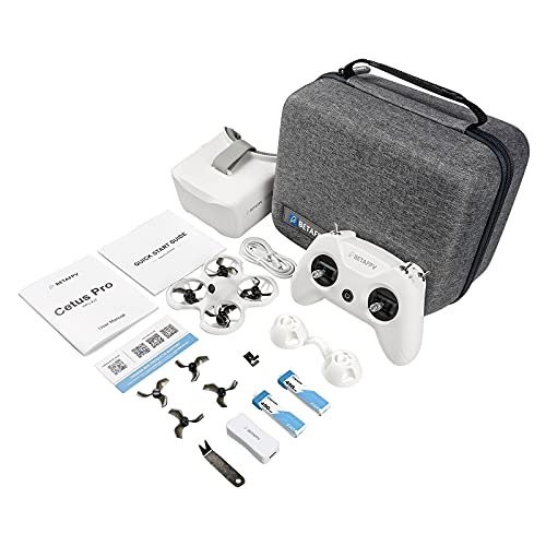 BETAFPV Cetus Pro FPV Drone Kit with 3 Flight Modes Altitude Hold Emergency Landing Self Protection Turtle Mode with Radio Transmitter Goggles for FPV Beginners Player-to-Pilot