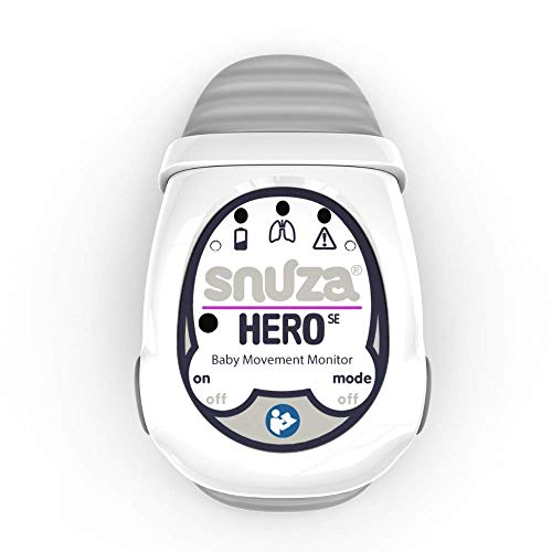 SNUZA HERO Baby Abdominal Movement Monitor: Real-time Alerts for No Breathing, Gentle Vibration Rousing, Portable & Wearable, Medical Grade Material. Safer Sleep for Infants. Peace of Mind for Parents