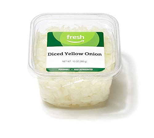 Amazon Fresh Brand, Diced Yellow Onion, 10 oz