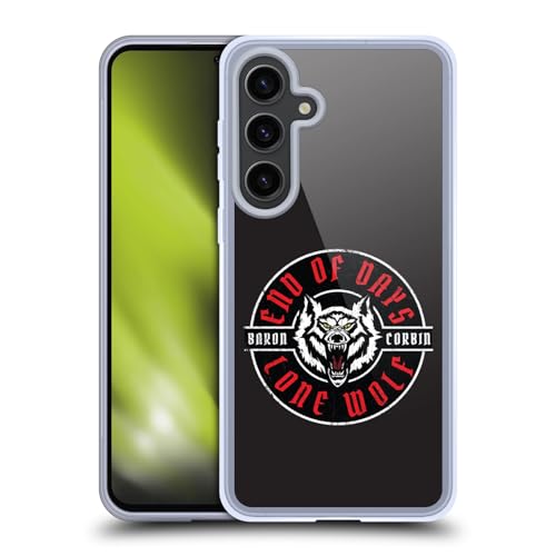 Head Case Designs Officially Licensed WWE Lone Wolf 1 Baron Corbin Soft Gel Case Compatible with Samsung Galaxy S24+ 5G and Compatible with MagSafe Accessories