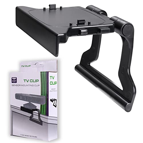 JINHEZO JINHEZO-CS-370 for Xbox 360 Kinect Sensor Mounting Clip TV Mounting Clip Black 1Pcs