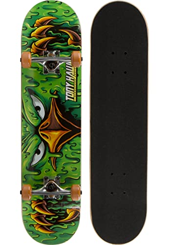 Tony Hawk 31 inch Skateboard, Tony Hawk Signature Series 2, 9-ply Maple Deck Skateboard for Cruising, Carving, Tricks and Downhill, Slime Hawk