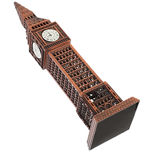 Ciieeo British Big Ben Party Decor Big Ben Sculpture England Big Ben Figirine Architectural Prop World Famous Building Model Decorative Architecture Model Metal Desk Clock Alloy