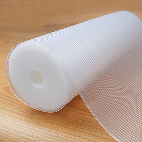 Shelf Liner, Non-Slip Cabinet Liner, Washable Oil-Proof for Kitchen Cabinet, Shelves, Refrigerator, Storage, Desks, 12 Inches x 20 FT, Non Adhesive Drawers