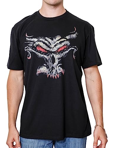 WWE Brock Lesnar Beast Incarnate Skull Wrestling Adult T-Shirt(XXL, Black)