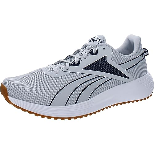 Reebok mens Lite Plus 3.0 Running Shoe, Pure Grey/Vector Navy/White, 10.5 US