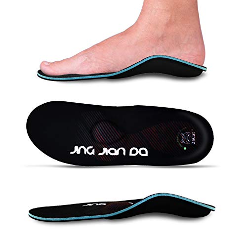 Severe Flat Feet Arch Support Insoles- Firm Arch Supports Orthotics Inserts Relieve Plantar Fasciitis, Over Pronation, Fallen Arch, Metatarsalgia, Foot Pain - Shoe Insoles for Men and Women