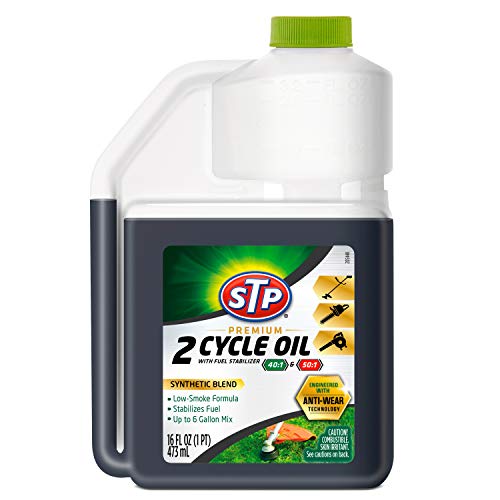 STP Premium 2-Cycle Oil with Fuel Stabilizer, 16 Fl Oz
