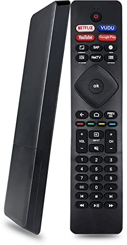 NH800UP RF402A-V14 IR TV Remote Control for Philips Android Smart TV Universal Remote Replacement 50PFL5704/F7 55PFL5604/F7 55PFL5704/F7 65PFL5704/F7 65PFL5704/F7A 65PFL5504/F7 etc Model (No Voice)