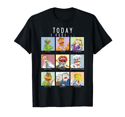 Disney The Muppets Today I Feel Box Up Character Portraits T-Shirt