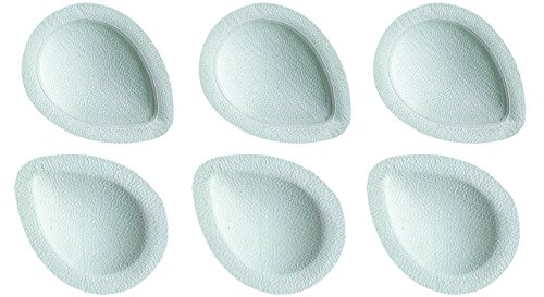 Pedag Drop | German Made | Metatarsal Pads | Anatomically Correct | Metatarsal Arch Support | Vegetable Tan Leather | Self Adhesive | White | Size Med, Fits US Women 8-10 / US Men 7 | 3 Pair