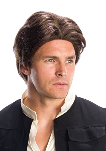 Rubie's adult Star Wars Han Solo Costume Wig, Brown, One Size US