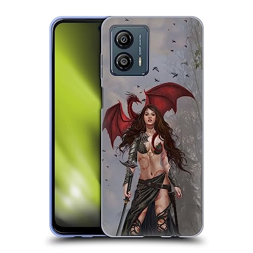 Head Case Designs Officially Licensed Nene Thomas Dragon Witch Warrior Sword Gothic Soft Gel Case Compatible with Motorola Moto G53 5G