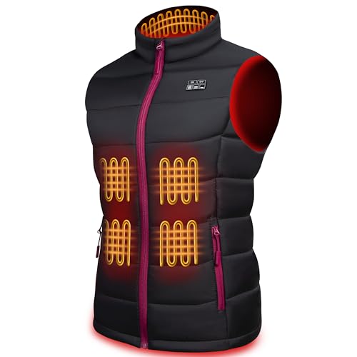 Updated Lightweight Heated Vest for Women - Rechargeable Womens Heated Vest with 10000mAh Large Capacity Battery Pack (as1, alpha, xx_l, regular, regular)