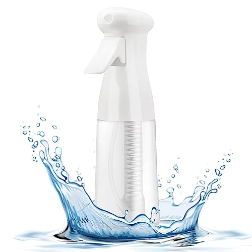 Facewegen Hair Spray Bottle Continuous Mist Spray Bottle Refillable Plastic Fine Spraying Bottle for Hair Styling, Plants, Cleaning, Misting & Skin Care,5oz