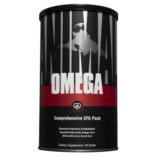 Animal Omega – Omega 3 & 6 Supplement – Fish Oil, Flaxseed Oil, Salmon Oil, Cod Liver, Herring, and more – Supports Cardiovascular & Joint Health – Enhances Metabolism – 30 Day Pack