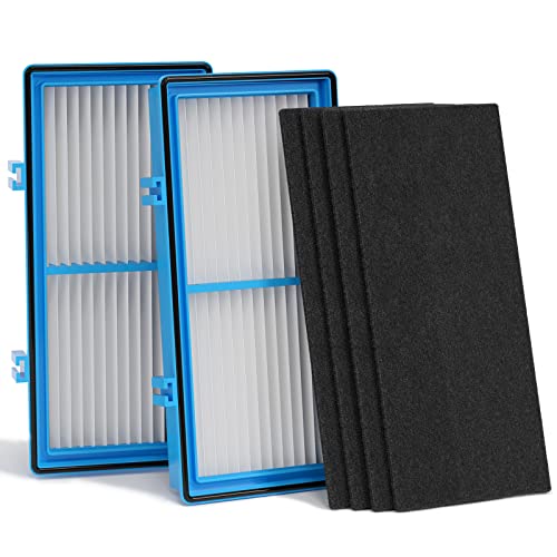 Aer1 Filter Replacement for Holmes Air Purifiers, 2 True HEPA Filters + 4 Carbon Booster Filters, HAPF30AT