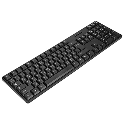 Heayzoki Computer Mechanical Keyboards, Portable USB Wired Bilingual Language Gaming Keyboard, Durable ABS Keyboards for PC Gamers Laptop Work.