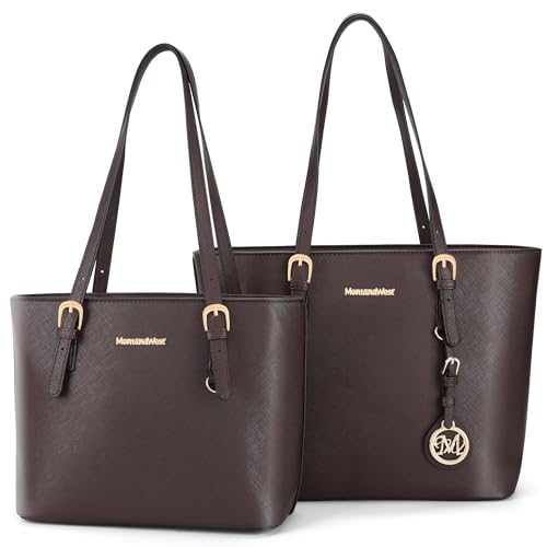2 Pcs Tote Handbag Purse Set for Women Large Fashion Satchel Shoulder Bag MWC2-H030CF