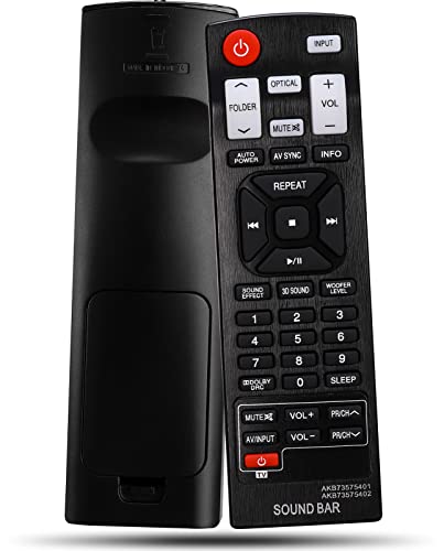 AKB73575402 SoundBar Remote Control Replacement fit for LG Sound Bar SoundBar Home Theater Soundbar System