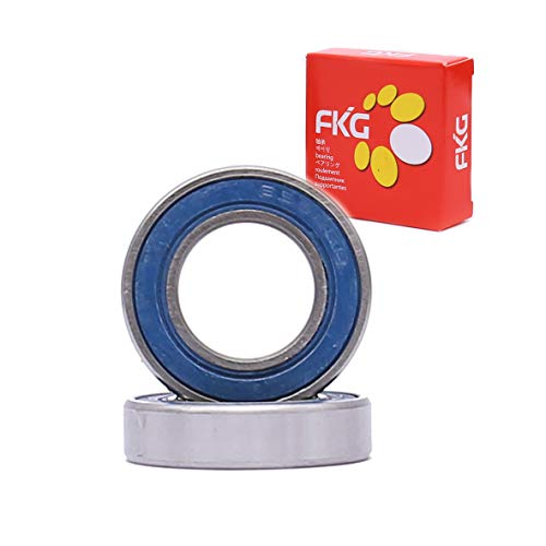 FKG 6902-2RS 15x28x7mm Deep Groove Ball Bearing Double Rubber Seal Bearings Pre-Lubricated 2 Pcs