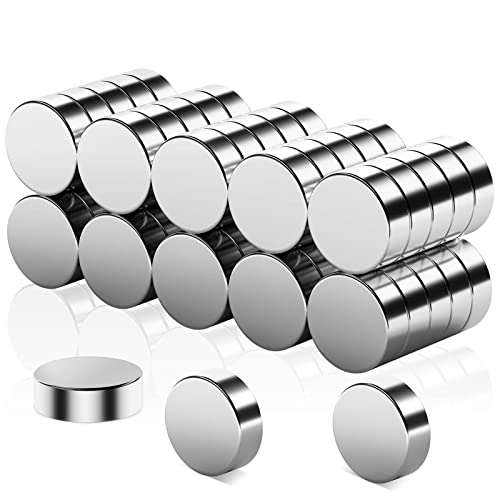 FINDMAG 50 Pcs Fridge Magnets, 6x2mm Refrigerator Magnets, Magnets for Fridge, Magnets for Whiteboard, Magnets for Crafts, Small Magnets, Mini Magnets, Office Magnets