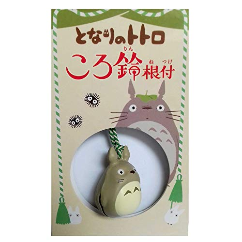 STUDIO GHIBLI Ensky Gray Totoro Bell Keychain My Neighbor Totoro - Official Merchandise