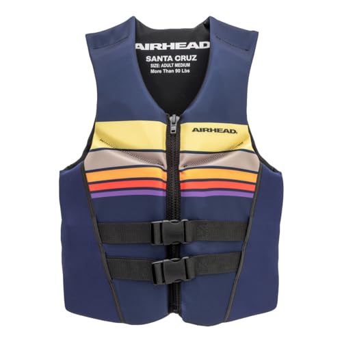 Airhead Santa Cruz Life Vest Adult Small Navy L70, Fits Chest 37.5-40 inch