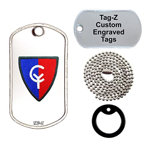 38TH Infantry Division Patch - Customized - Engraved Necklace - Tag-Z Military Dog Tags