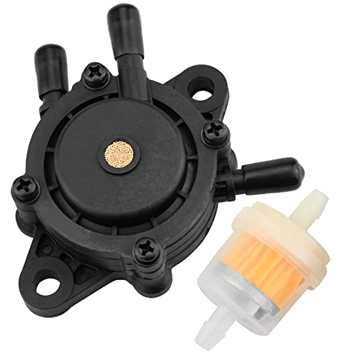 Fuel Pump for Kohler, Vacuum Fuel Pump with Fuel Filter for Kohler 17HP-25 HP Briggs and Stratton John Deere Honda Yamaha Small Engine Lawn Mower Tractor