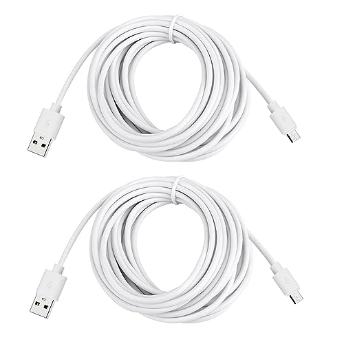 Smays Charger Cord Replacement for Oculus Go, PS4 Controller, Xbox One, Wyze Cam USB Extension Cable Power, 13 ft, 2-Pack