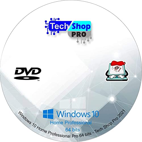 Tech-Shop-pro Compatible Windows 10 Home 32/64 Bit DVD. Install To Factory Fresh, Recover, Repair and Restore Boot Disc. Fix PC, Laptop and Desktop. Free Technical Support.
