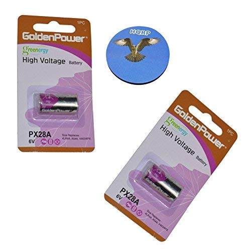 HQRP 2-Pack 6-Volt Battery Compatible with Innotek ADV-1000 ADV-1000E ADV-1000P Receiver Dog Collar