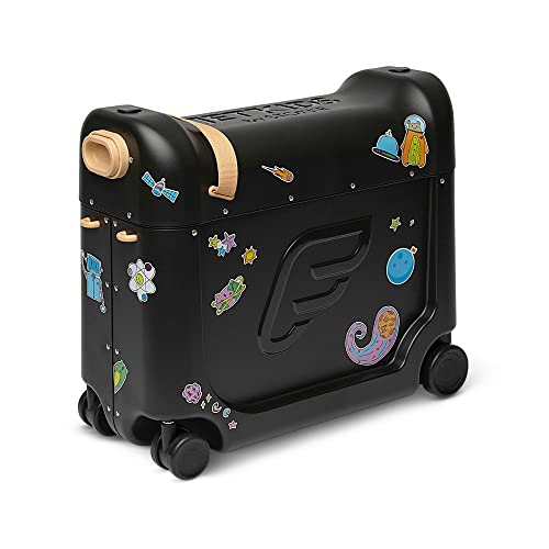 JetKids BedBox, Lunar Eclipse - Kid's Ride-On Suitcase & In-Flight Bed - Help Your Child Relax & Sleep on the Plane - Approved by Many Airlines - Best for Ages 3-7