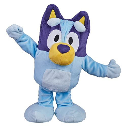 Bluey Dance and Play 14' Animated Plush | Over 55 Phrases and Songs, Multicolor